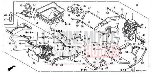CARBURETOR (ASSY.) XL125V2 de 2002